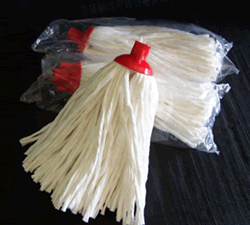 Spun Lace microfiber - Micro-Magic Mop brought to you by the Ultimate Cloth product line. String mop that uses just water and leaves all floor surfaces streak free. Cleans hardwood, laminate, tile, marble floors.